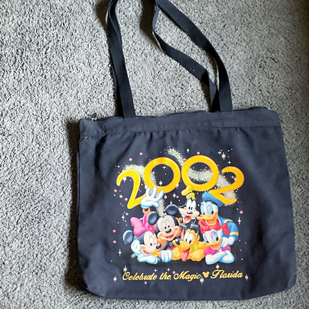 Disneyworld Blue Cotton Duck Tote Bag